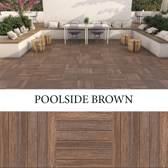IMPORTILES POOLSIDE BROWN 50x50